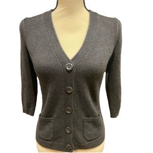 Ann Taylor V-Neck Button Up Cardigan Small Petite